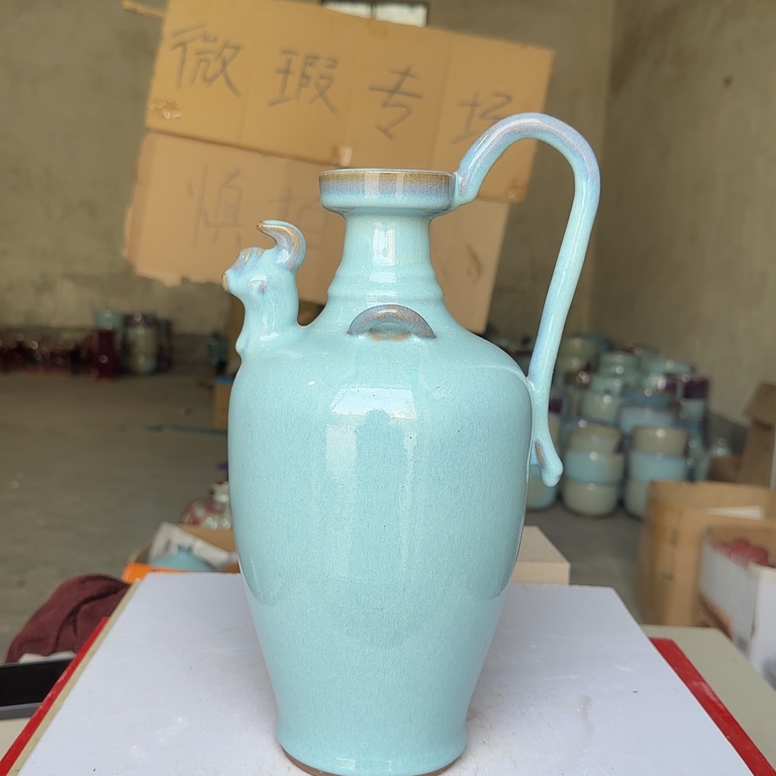 陶摆件郑家钧瓷摆件微瑕