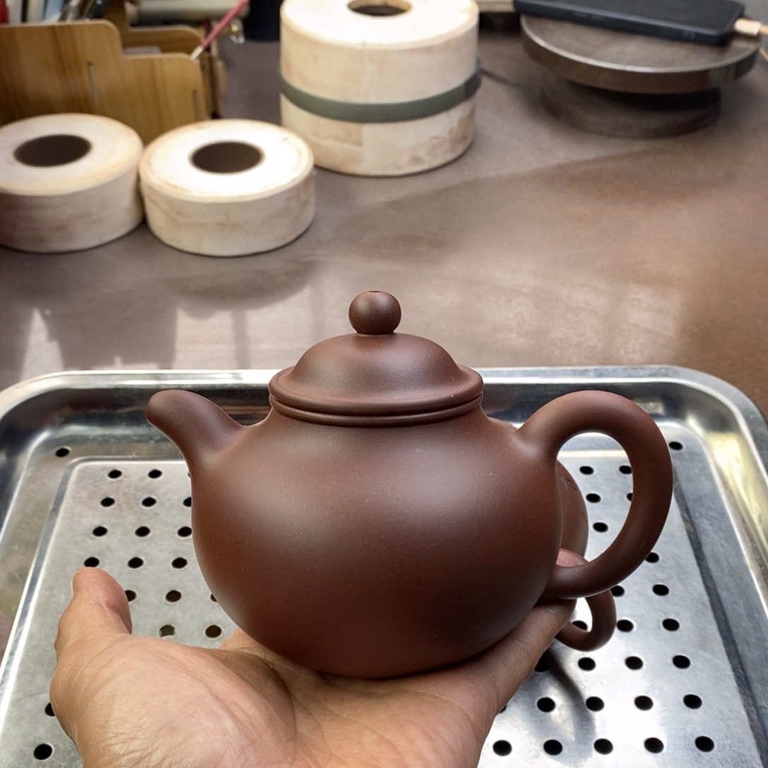 茶壶紫砂大亨掇球容量350毫升左右