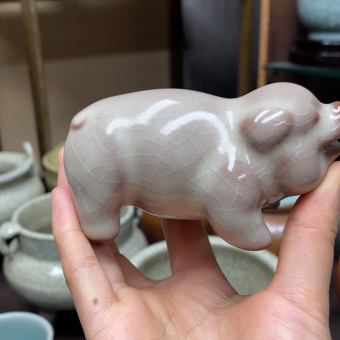 微瑕青瓷茶具杯子