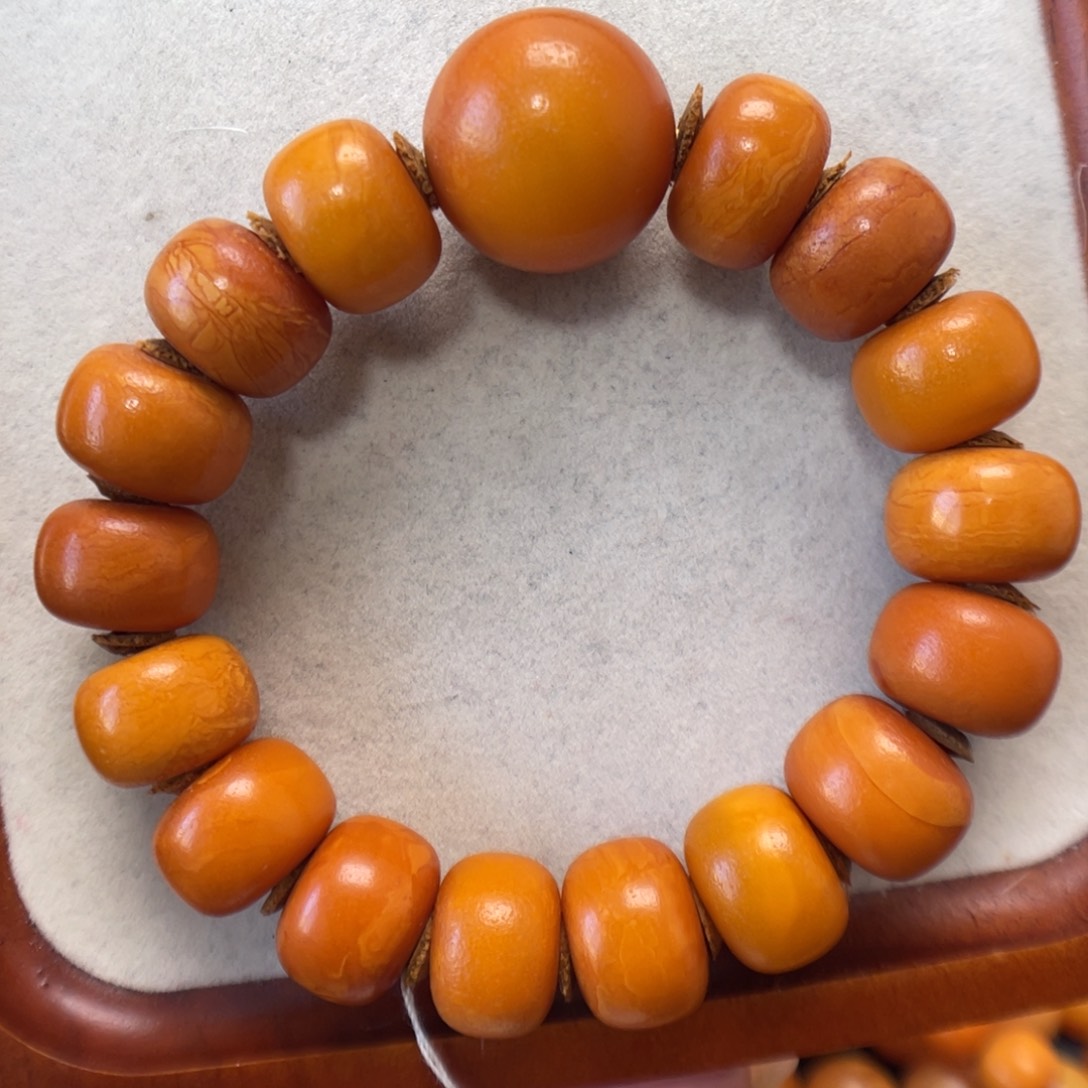 蜜蜡未镶嵌手串蜜蜡
