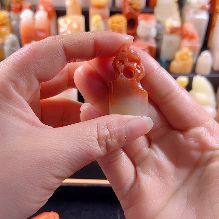 老挝石印石合*花手工定制设计风格