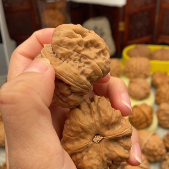 文玩核桃吊坠程*41蛤蟆头