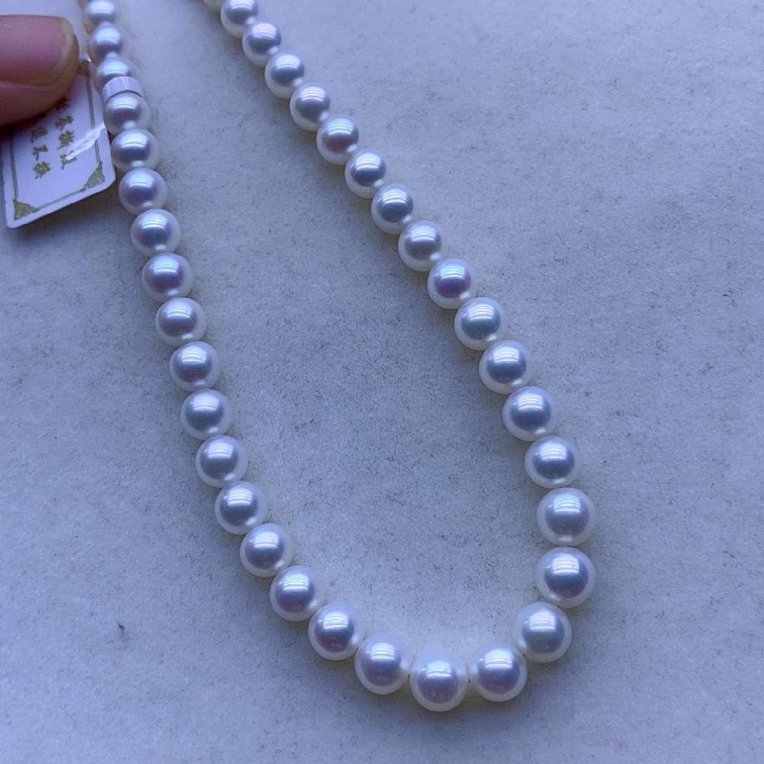 淡水珍珠银S925镶嵌项链p****e