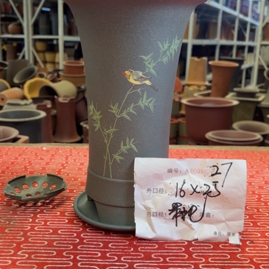 紫砂花盆紫紫砂盆