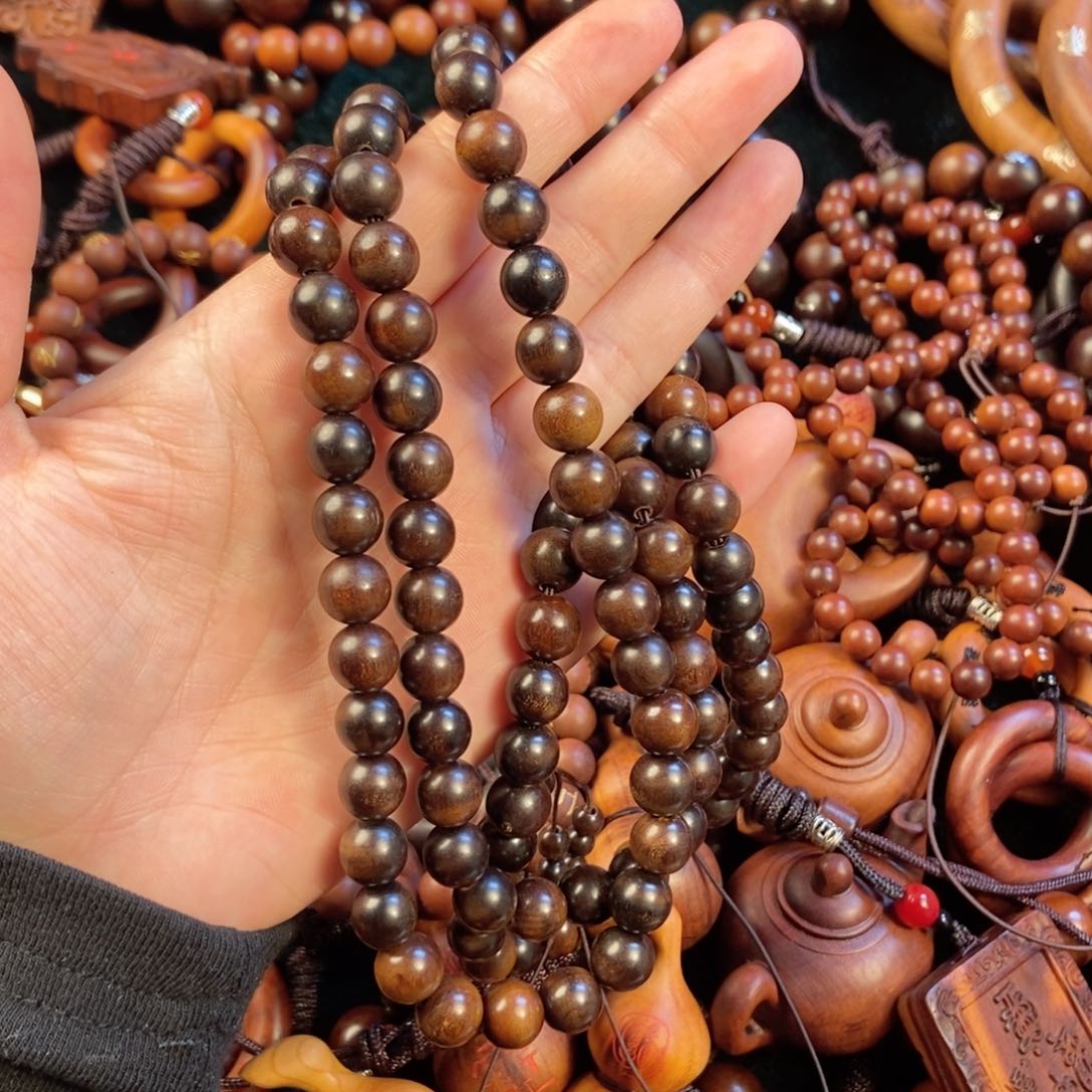 木108颗雷击枣木玉化料子的