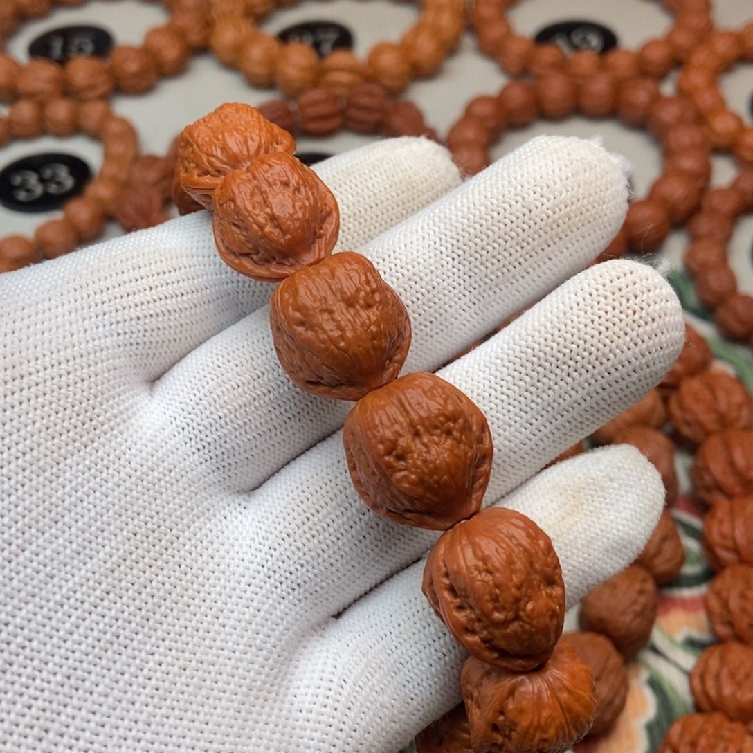 文玩核桃手串福利金蟾蛤蟆头1.8