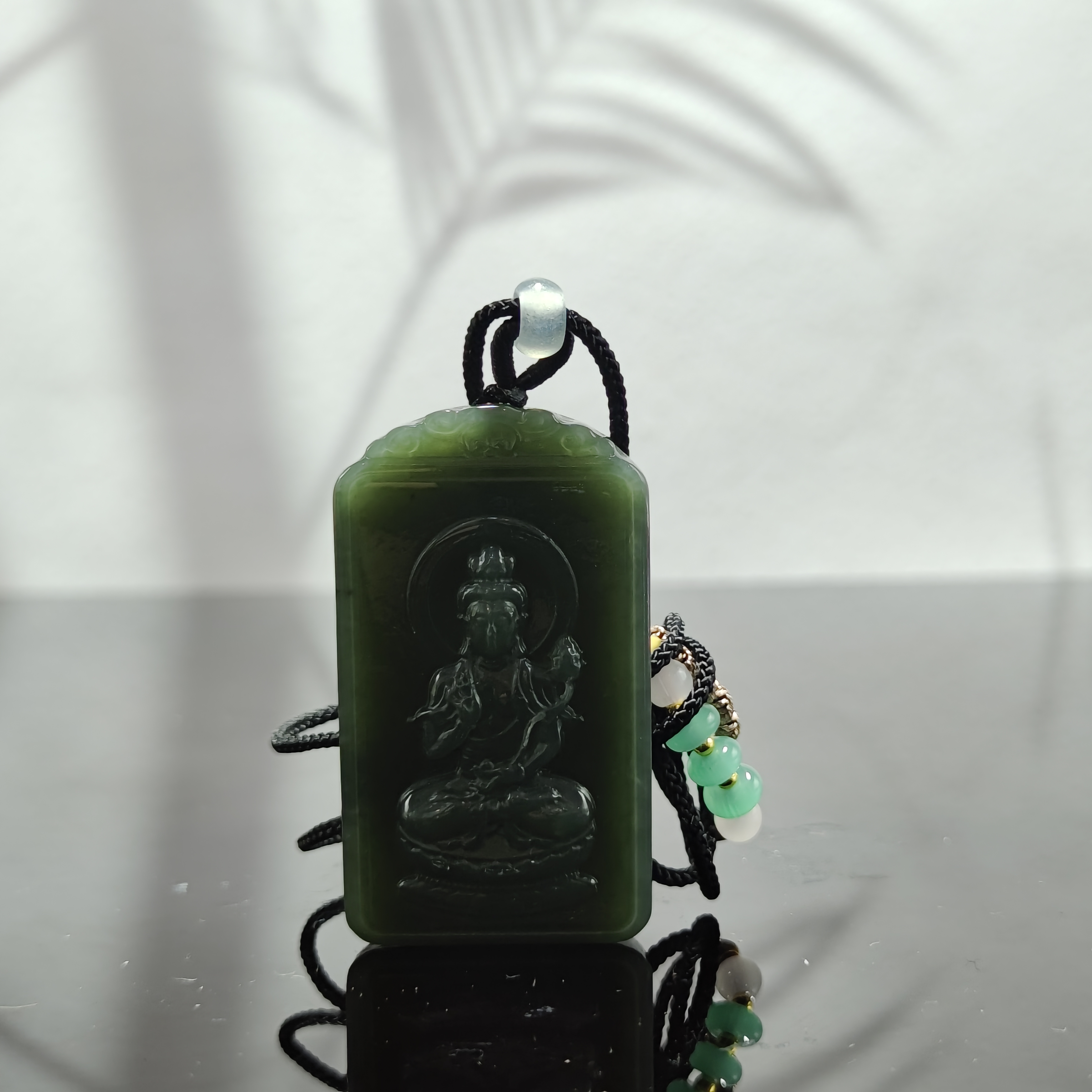 E和田玉大势至菩萨吊坠（马）3201