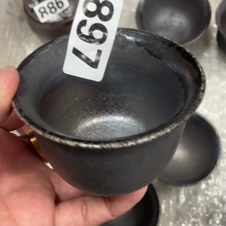 柴烧杯子与宝瓶大放漏