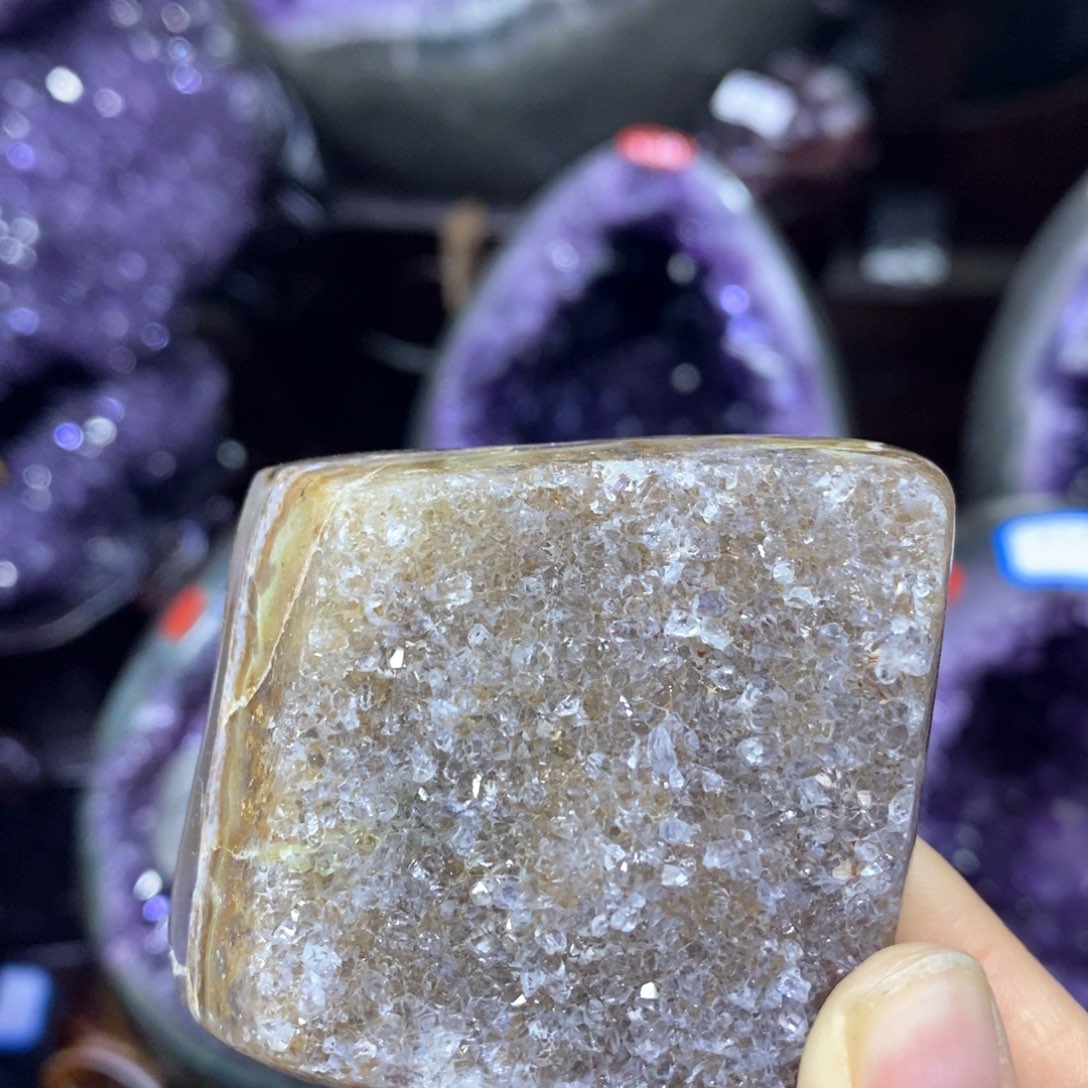 紫晶摆件未镶嵌好好