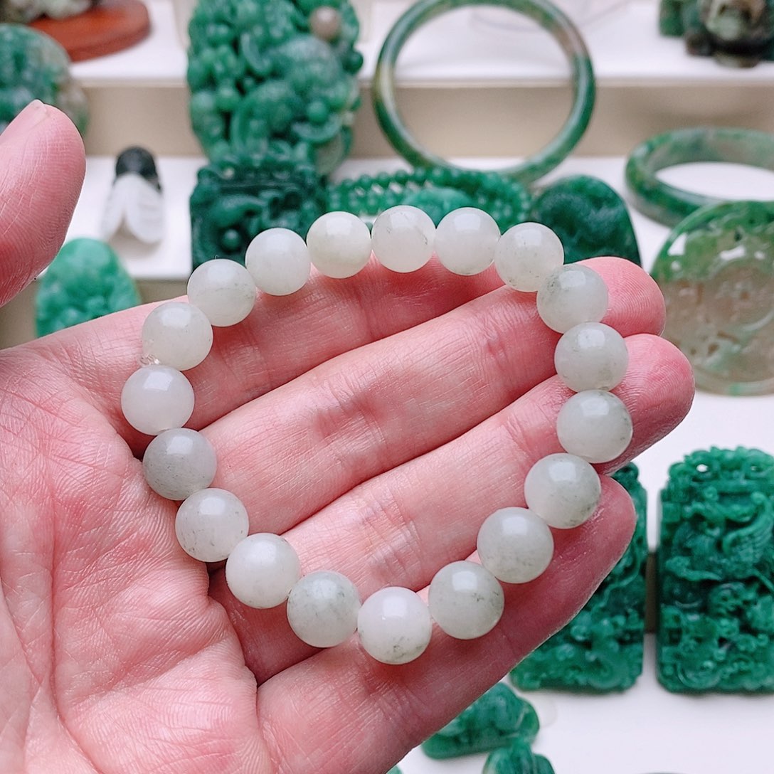 独山玉未镶嵌手串