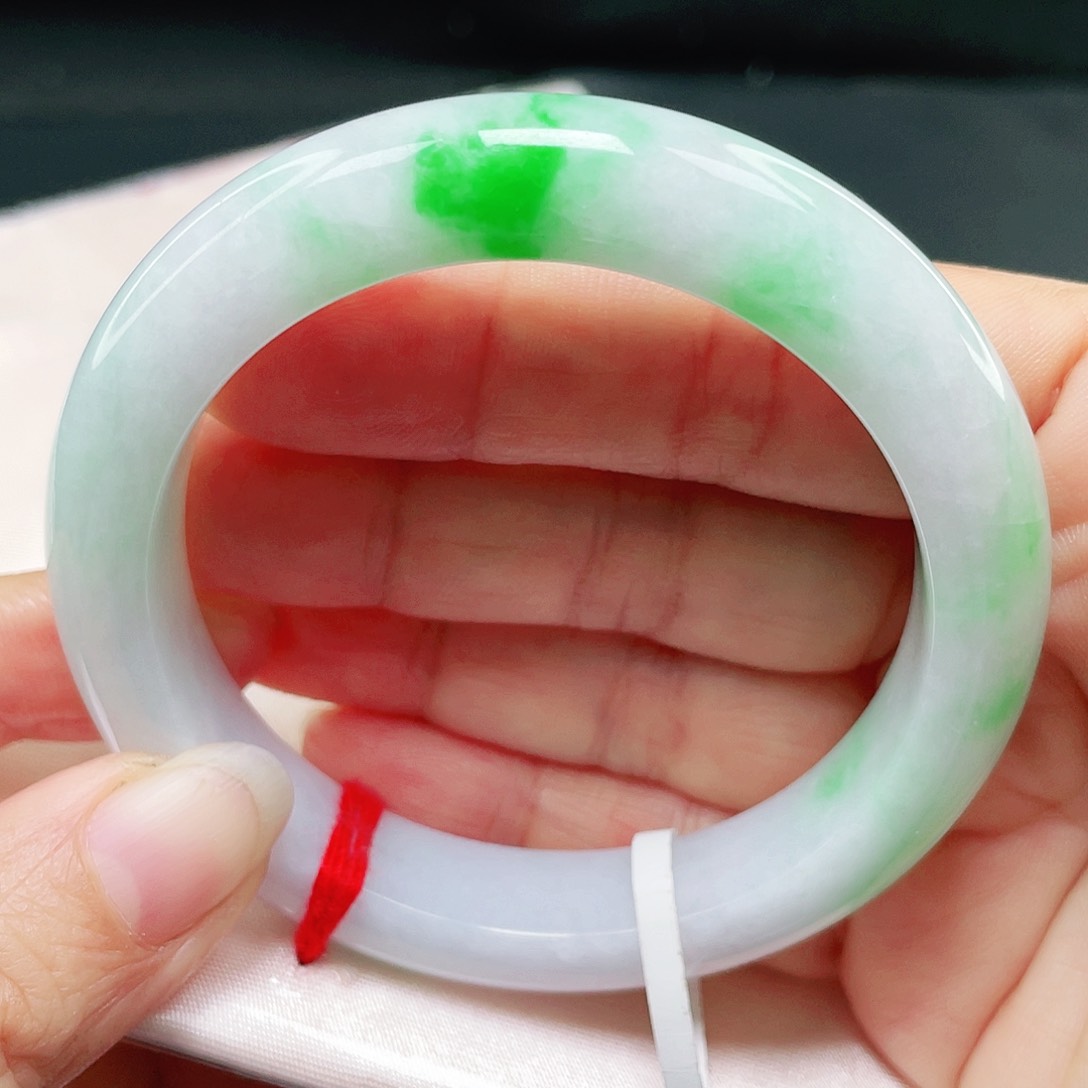 未镶嵌手镯翡翠正圈55。021