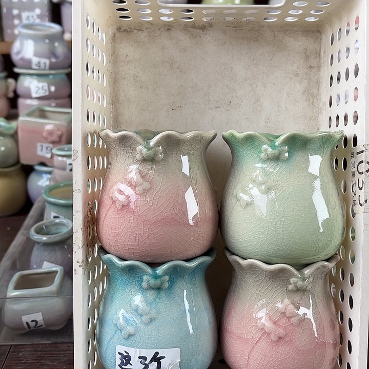 红陶量货/口7高9深浅搭配发4