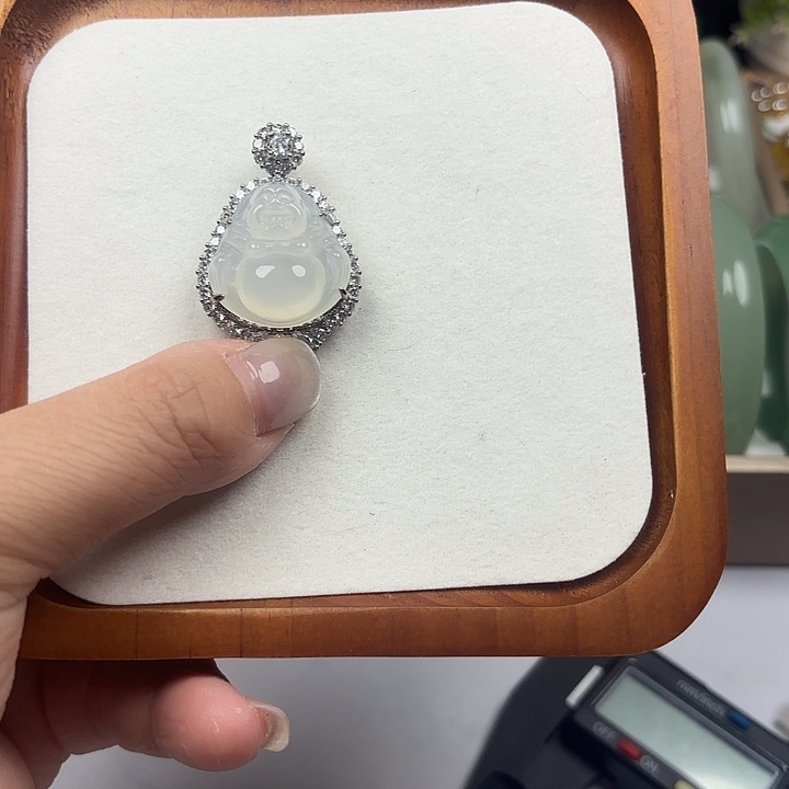 玛瑙/玉髓足银镀金镶嵌颈饰
