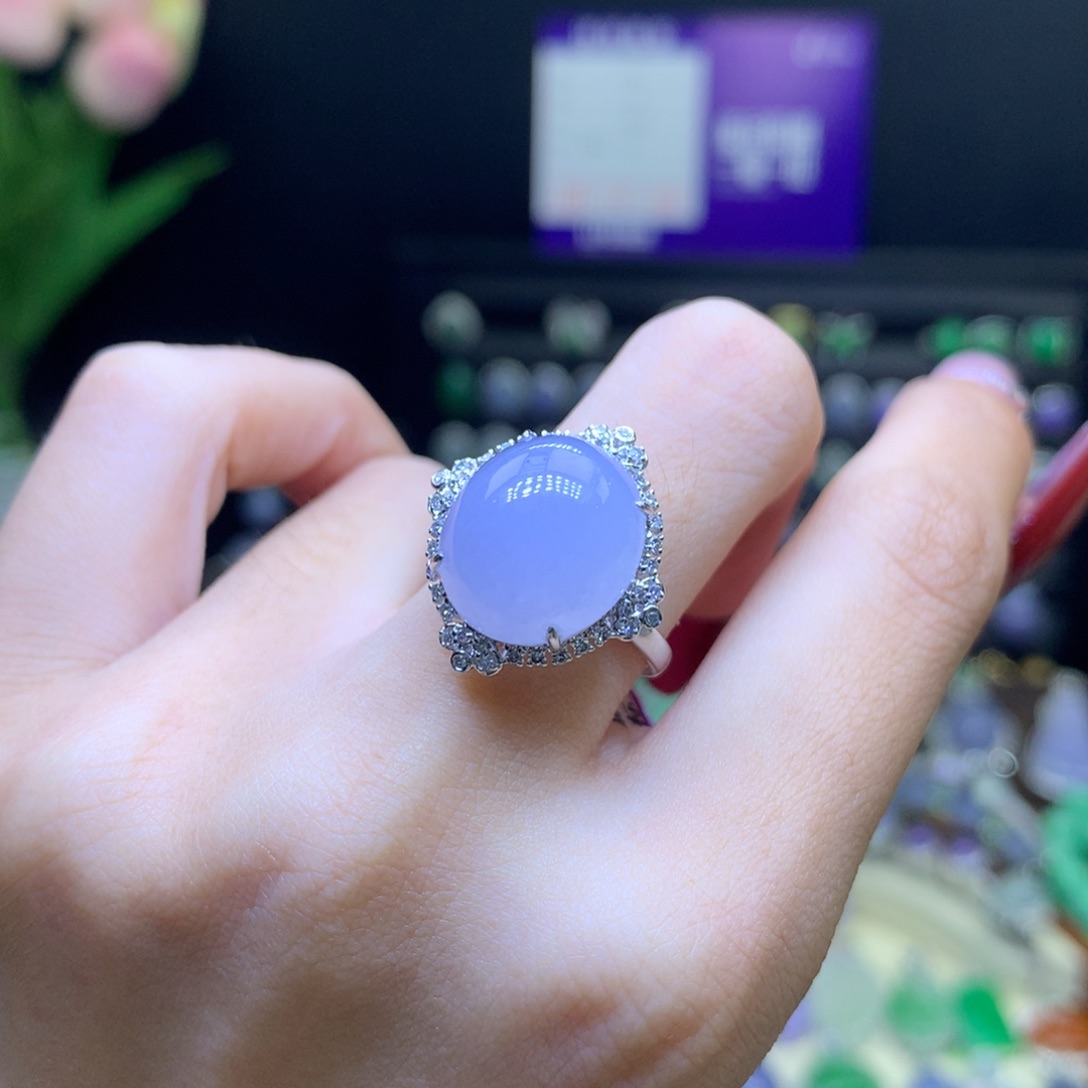 翡翠颈饰18K金镶嵌天然