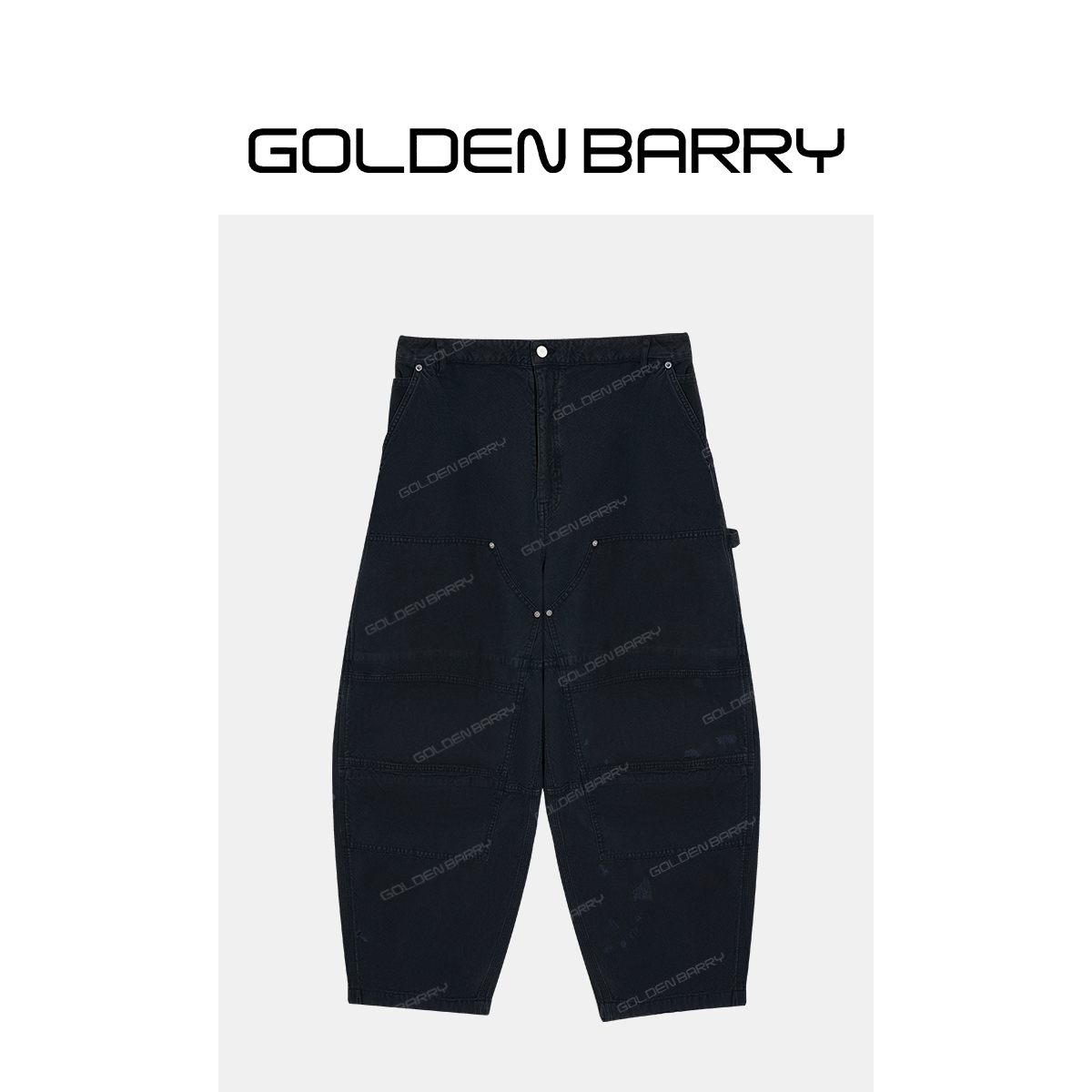 GOLDENBARRY|501141男装挺拔黑色牛仔裤