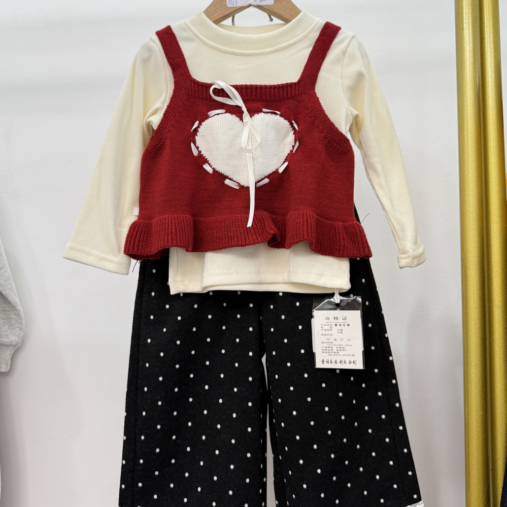 1123春秋新款女童休闲三件套套装