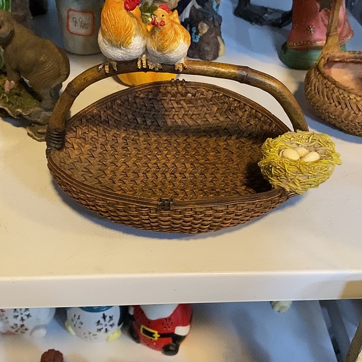 树脂制品提篮树脂工艺品摆件