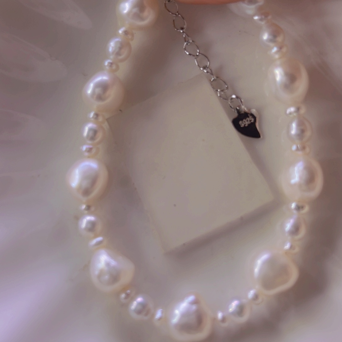 淡水珍珠手绳合金