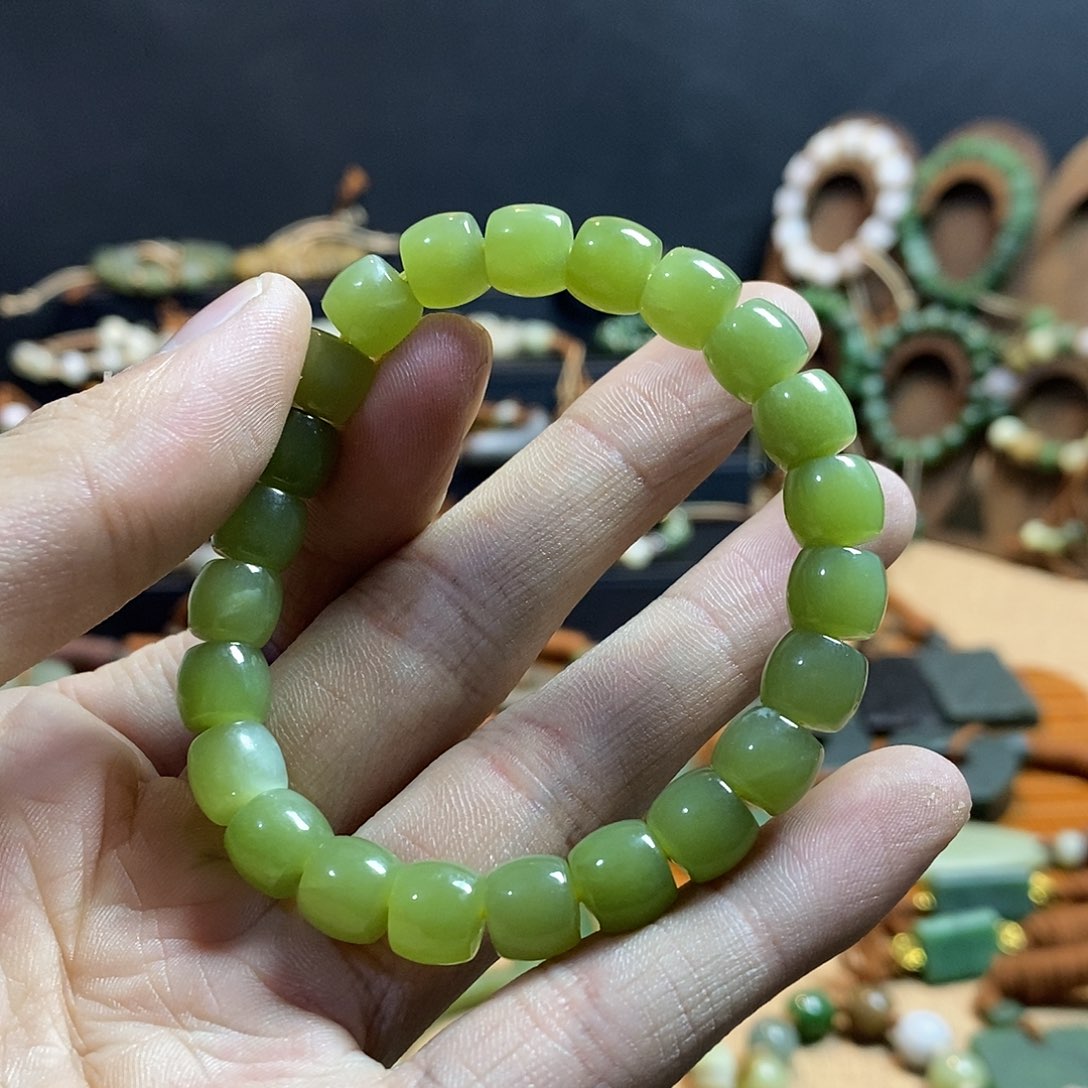 和田玉未镶嵌手链