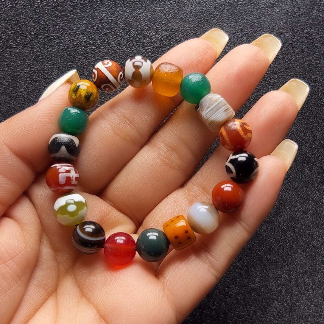 玛瑙/玉髓颈饰合金