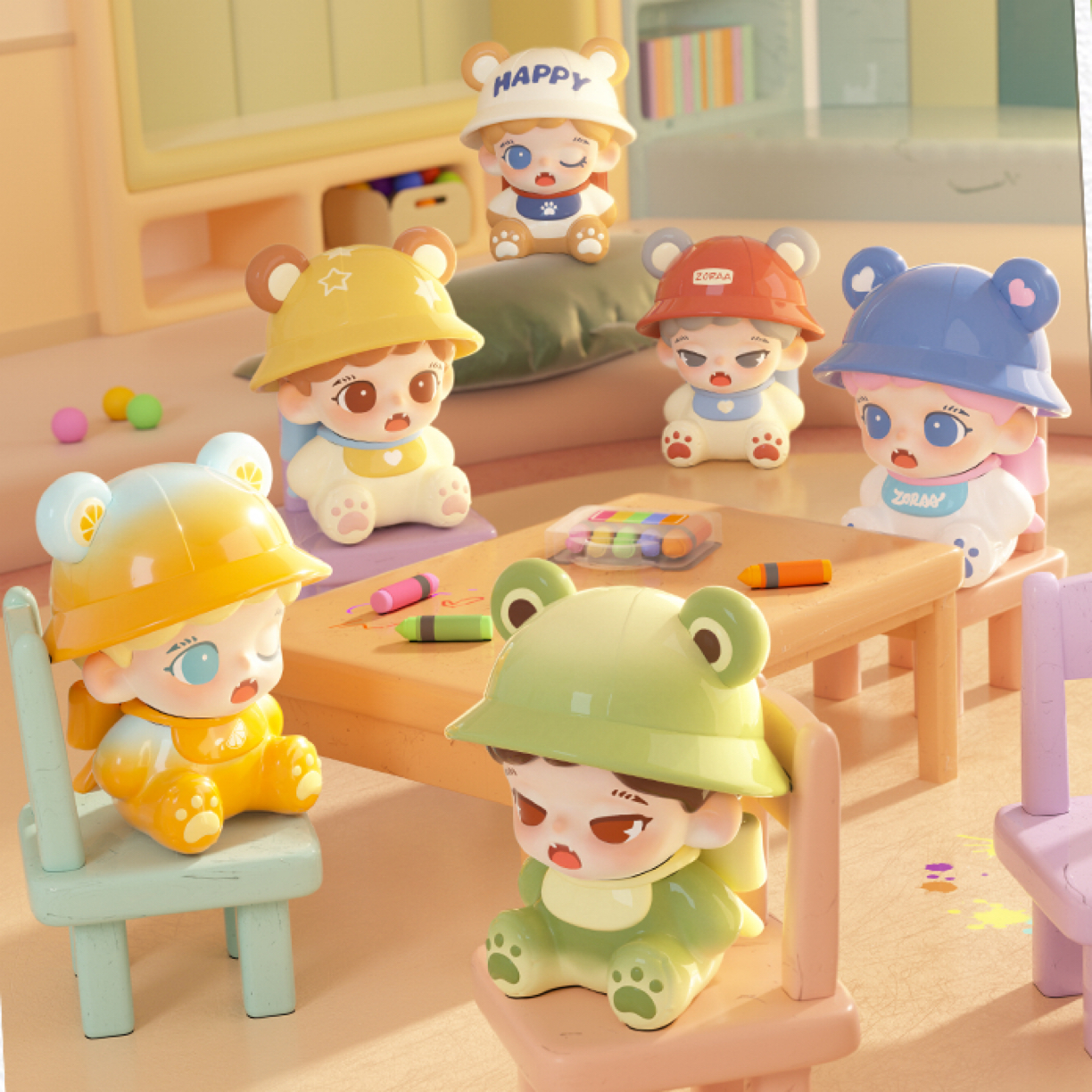 【拆盒】Zoraa妹宝小小幼稚园系列盲盒mini萌粒