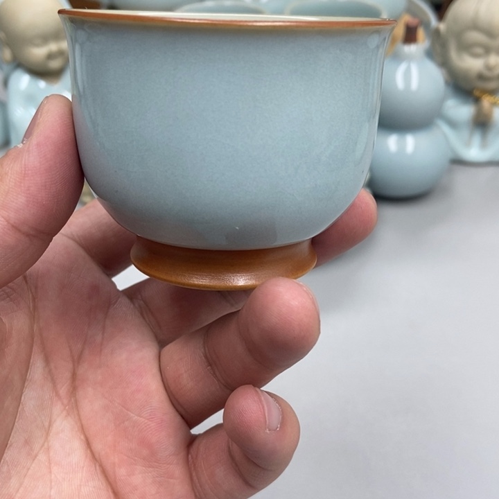 瓷春*天青色张君老师提梁杯