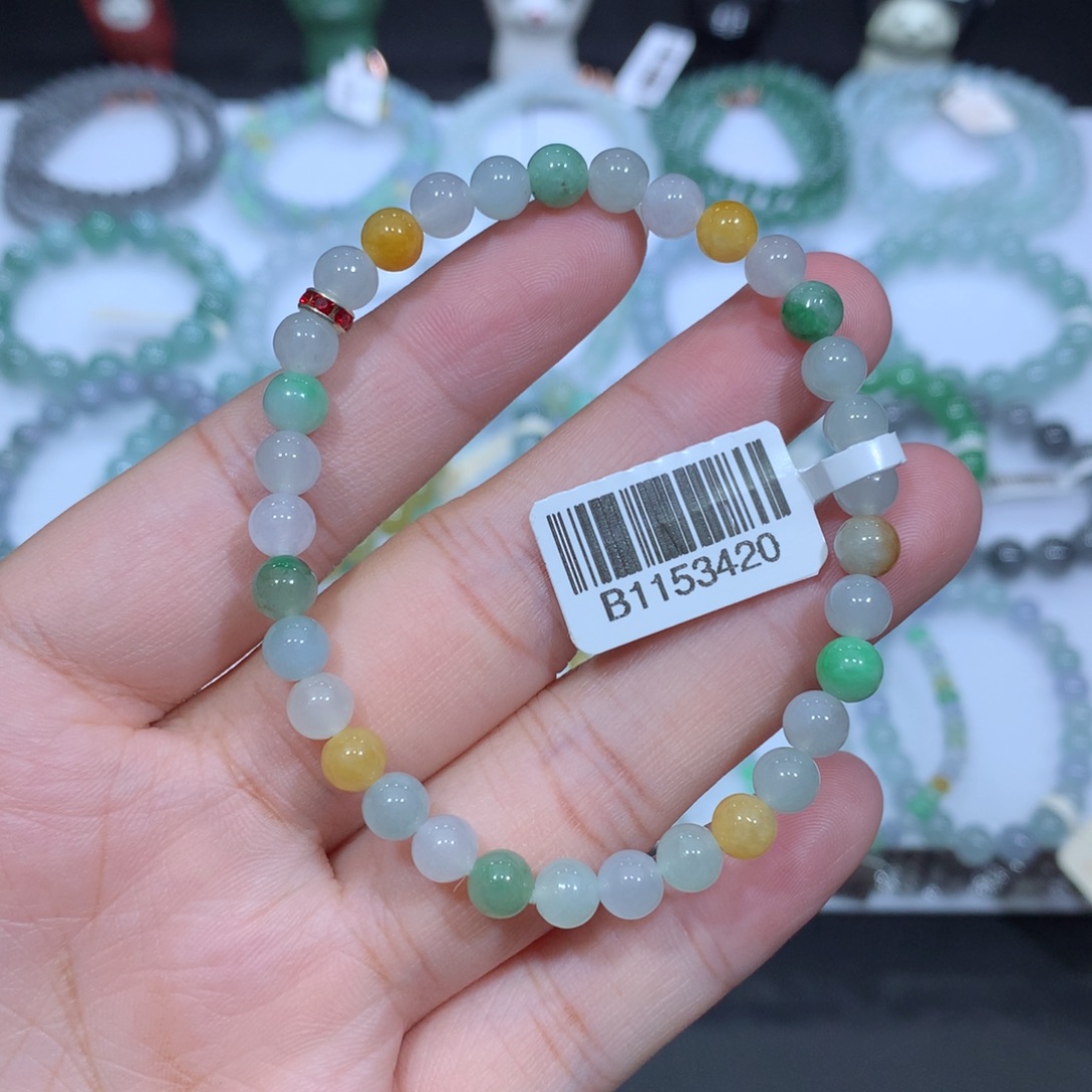 未镶嵌手串翡翠天然