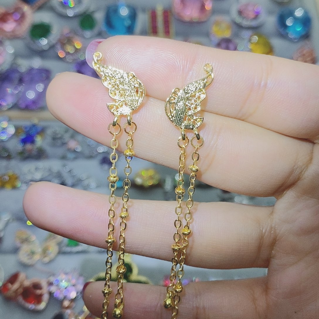 【闪购商品】托帕石耳饰银S925镶嵌