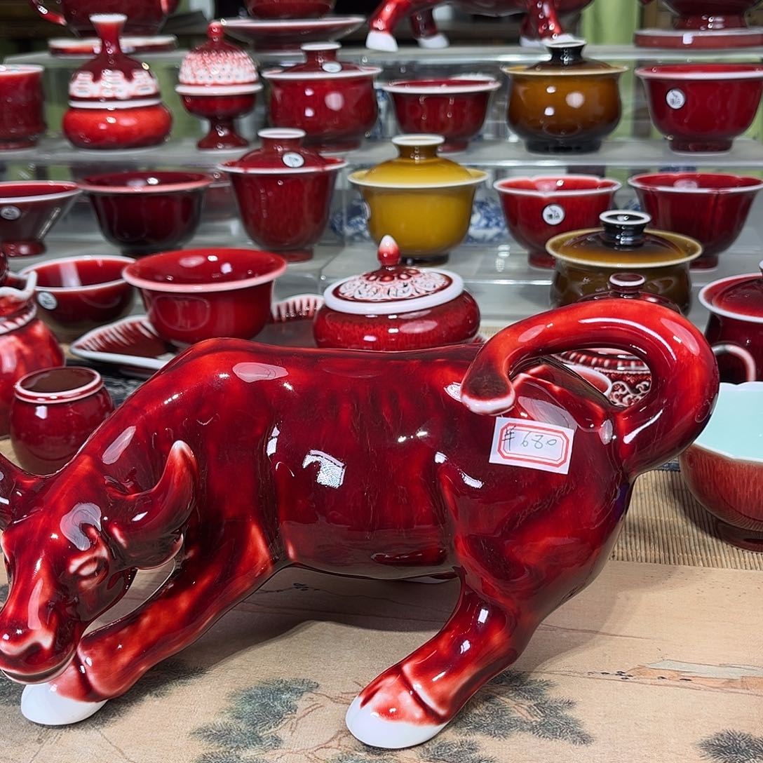景德镇陶瓷红马坊茶宠