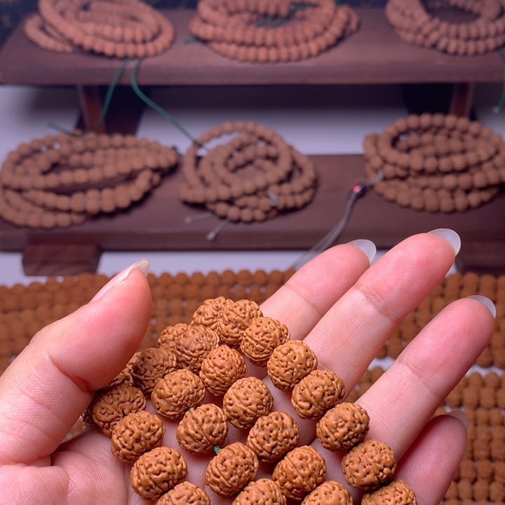 季***海金刚菩提吊坠树王六瓣108脖挂