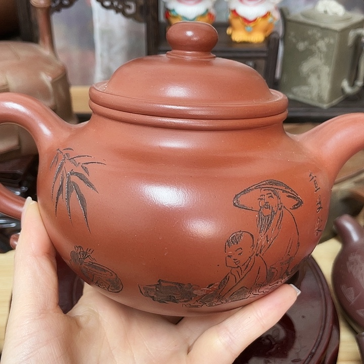 紫砂茶壶慕*行原矿手工制作