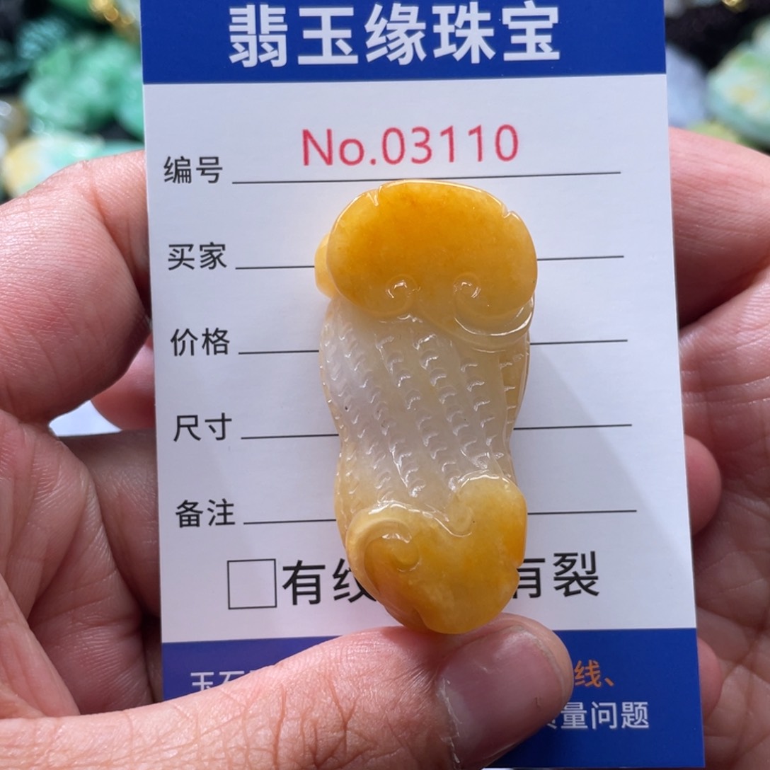 翡翠未镶嵌颈饰翡