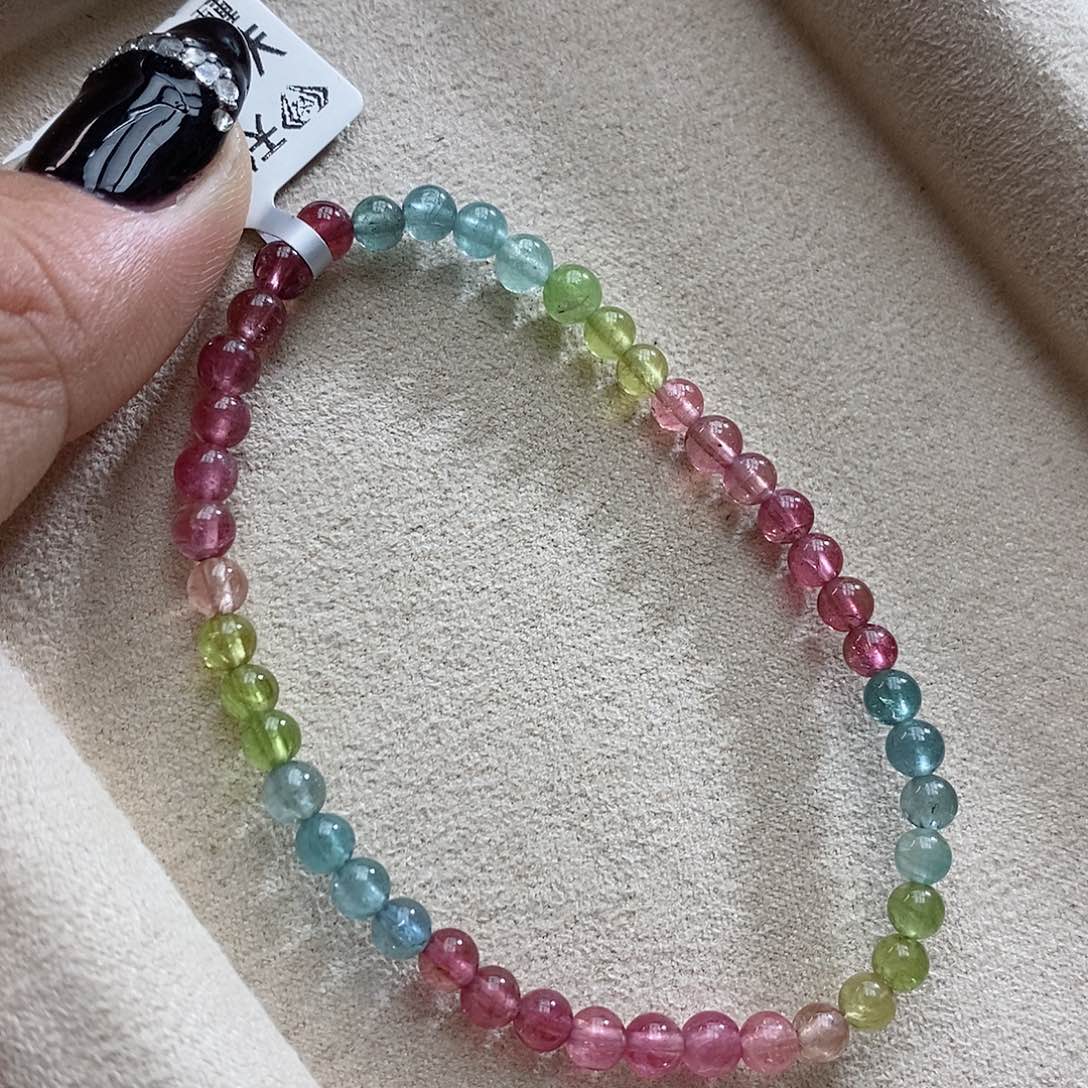 碧玺手链未镶嵌多样性发一条