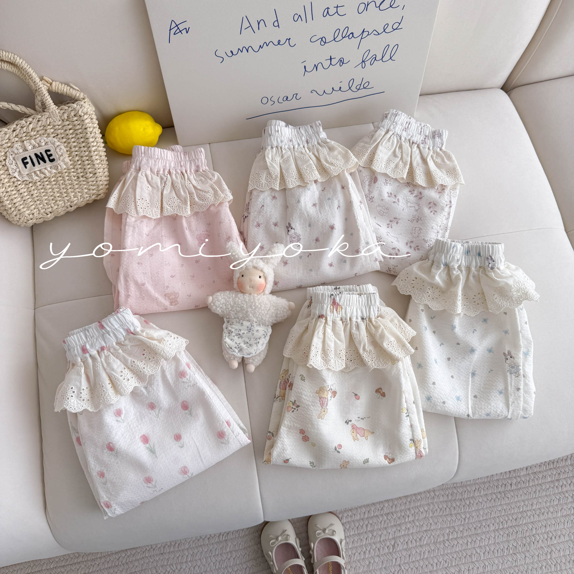 【现货】252-优米优卡-童装2025夏季新款女童透气凉感防蚊裤-252076