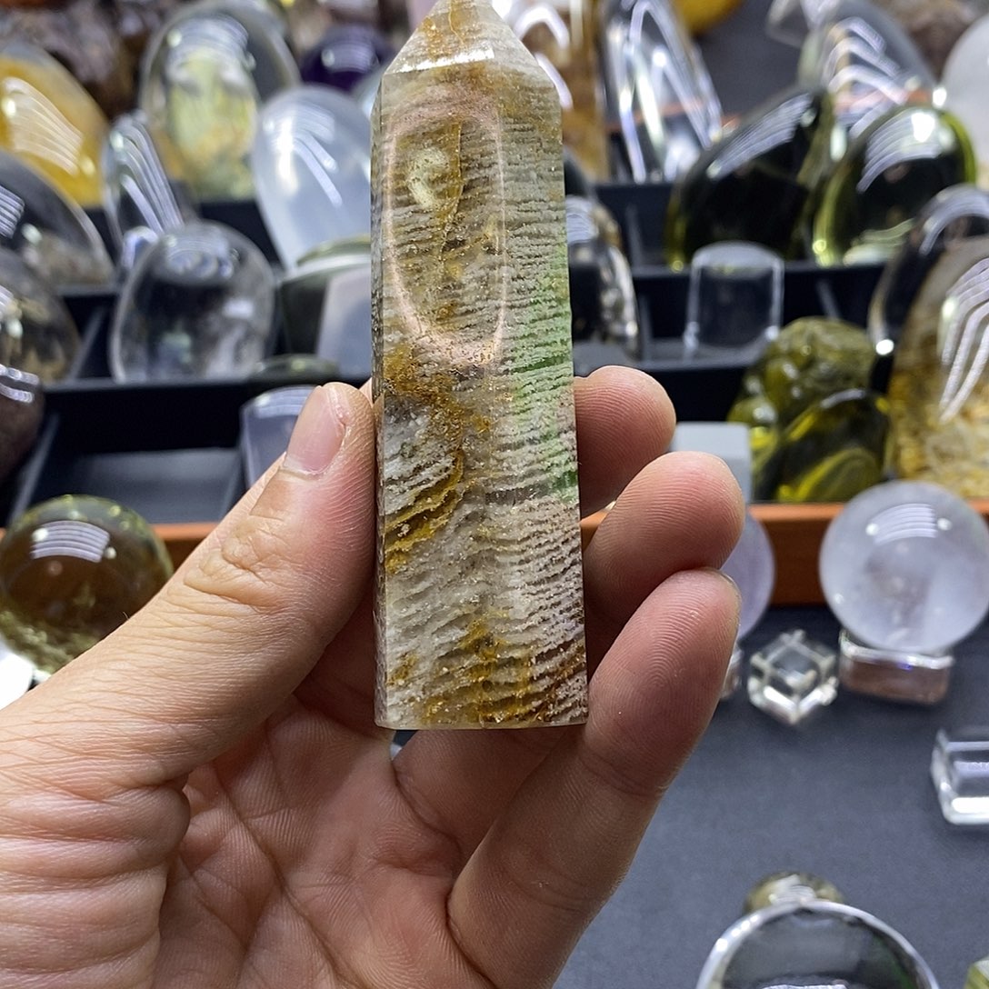未镶嵌珠宝半成品水晶幽灵千层