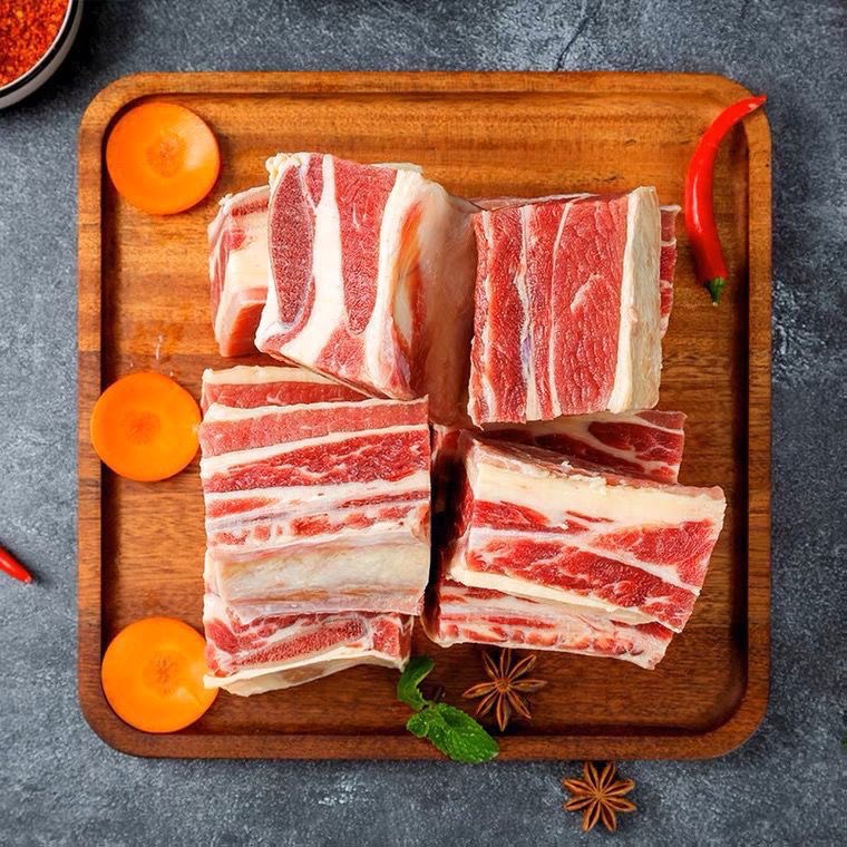 （净重五斤黄膘牛排）精选牛排中段新鲜牛排京东冷链包邮