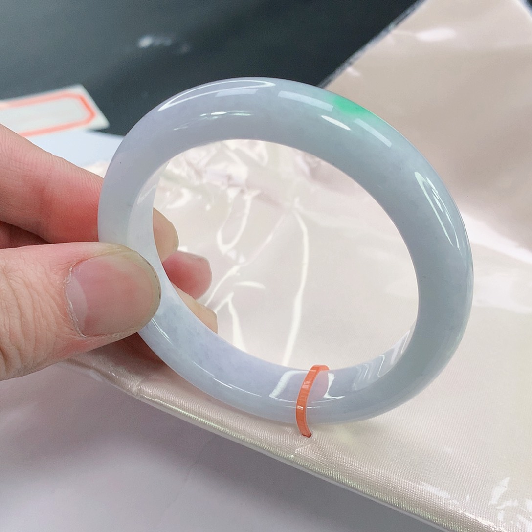 翡翠手镯未镶嵌047缅甸天然翡翠A货