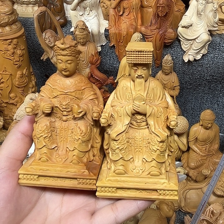 黄杨木黄杨木瑕疵玉皇大帝王母