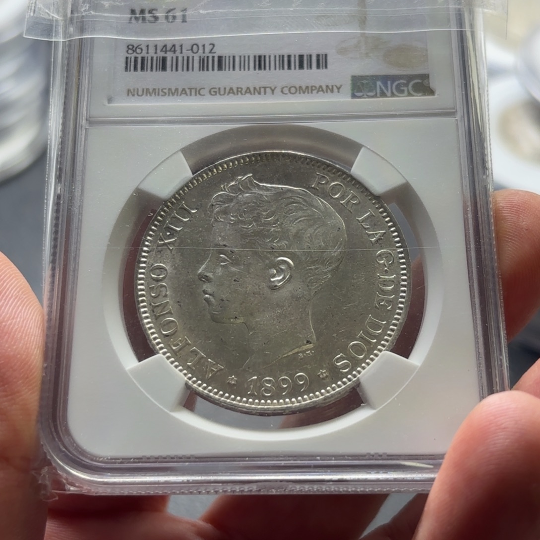 金***张银Ag900西班牙银币1260