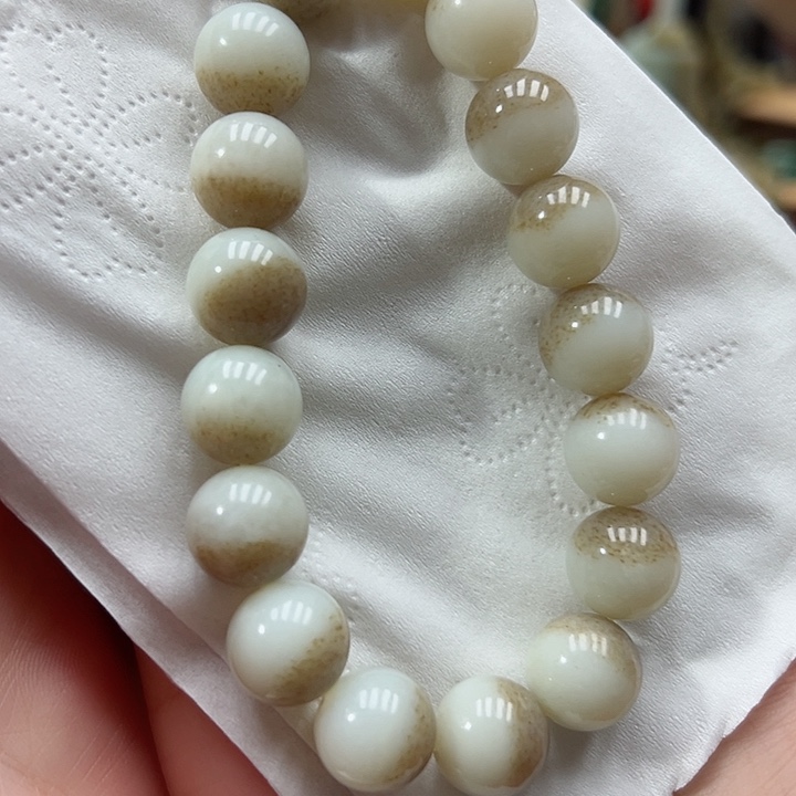 和田玉（糖玉）手链未镶嵌27