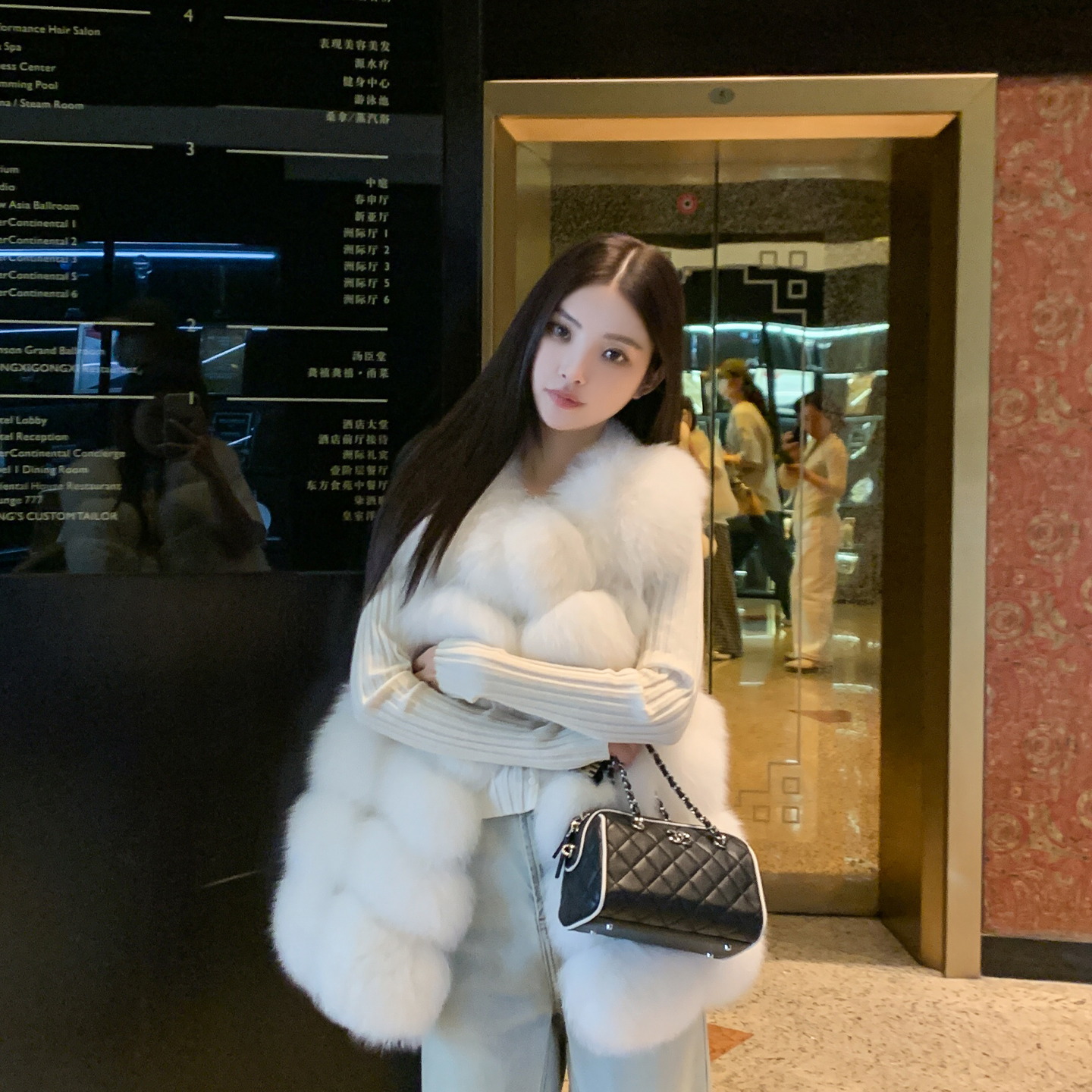 告白情书2025新款狐狸毛皮草外套女马甲中长款年轻款毛毛大衣秋冬