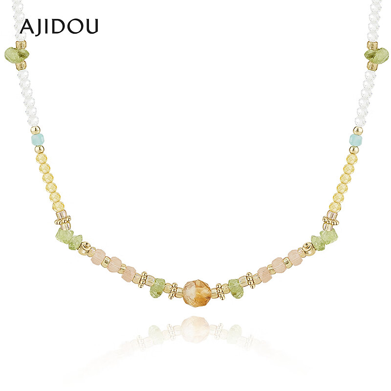 AJIDOU阿吉豆闪耀夏日清爽莹透简约项链