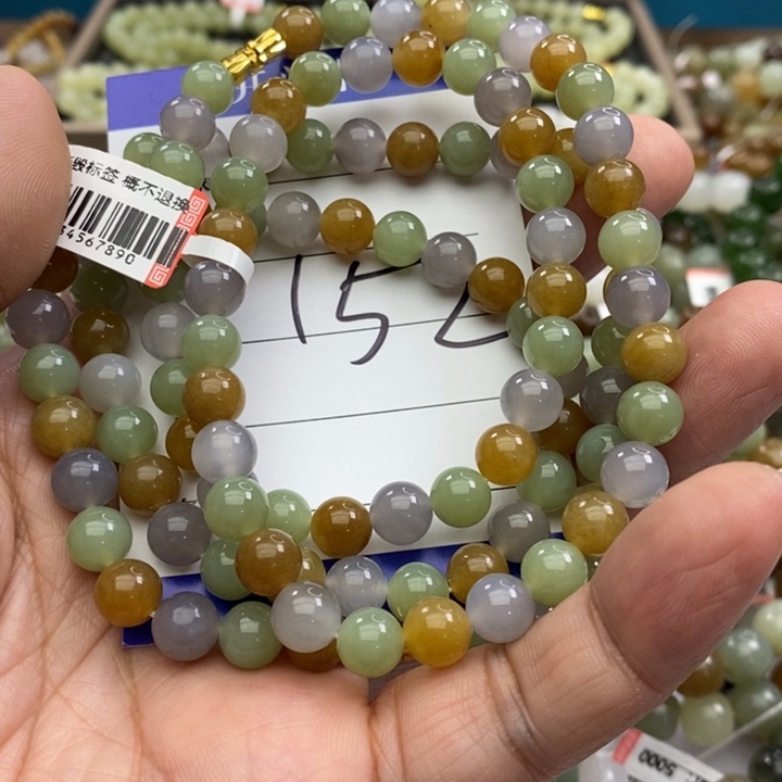 大****和田玉未镶嵌手链俩条妈妈链