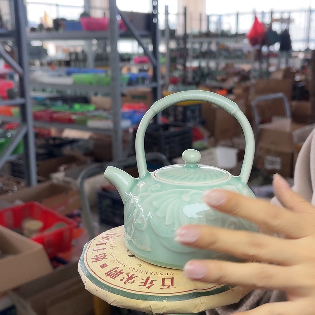 龙泉云间青瓷小米茶器