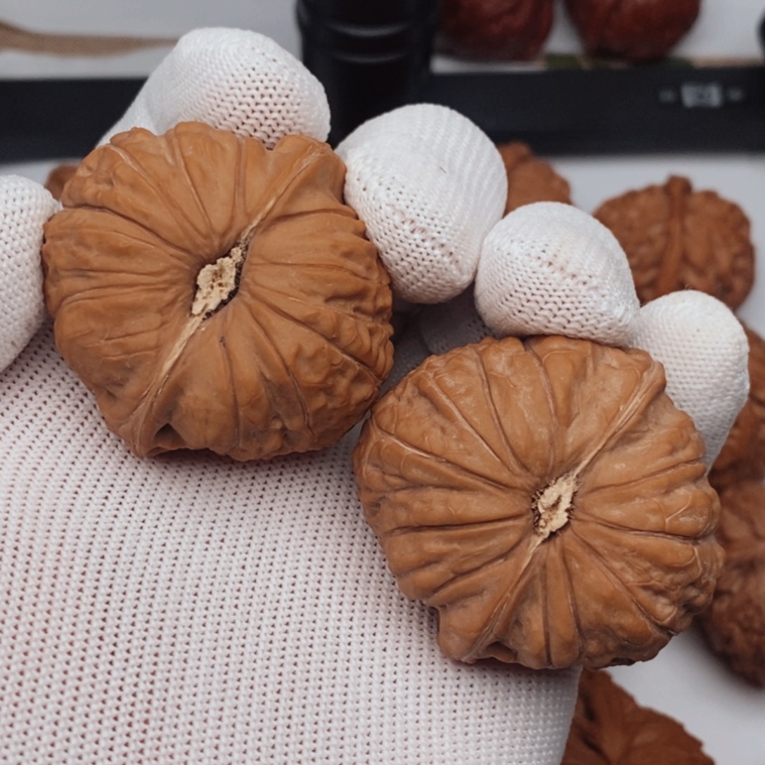 老***牛文玩核桃把件44全品南瓜