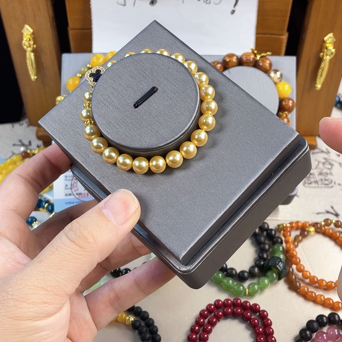 针钠钙石手饰银S925镀金镶嵌