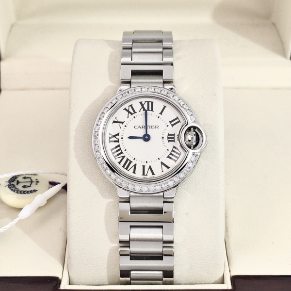 卡地亚/石英表/95新/表径28.5/S316250216002/250308YZ0033