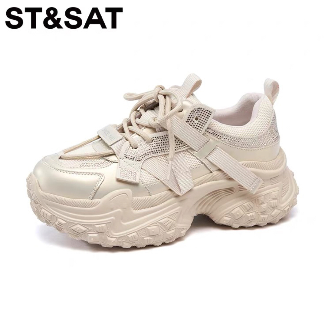 St&Sat/星期六厚底老爹鞋2025新款透气运动休闲鞋SSD1112O0I