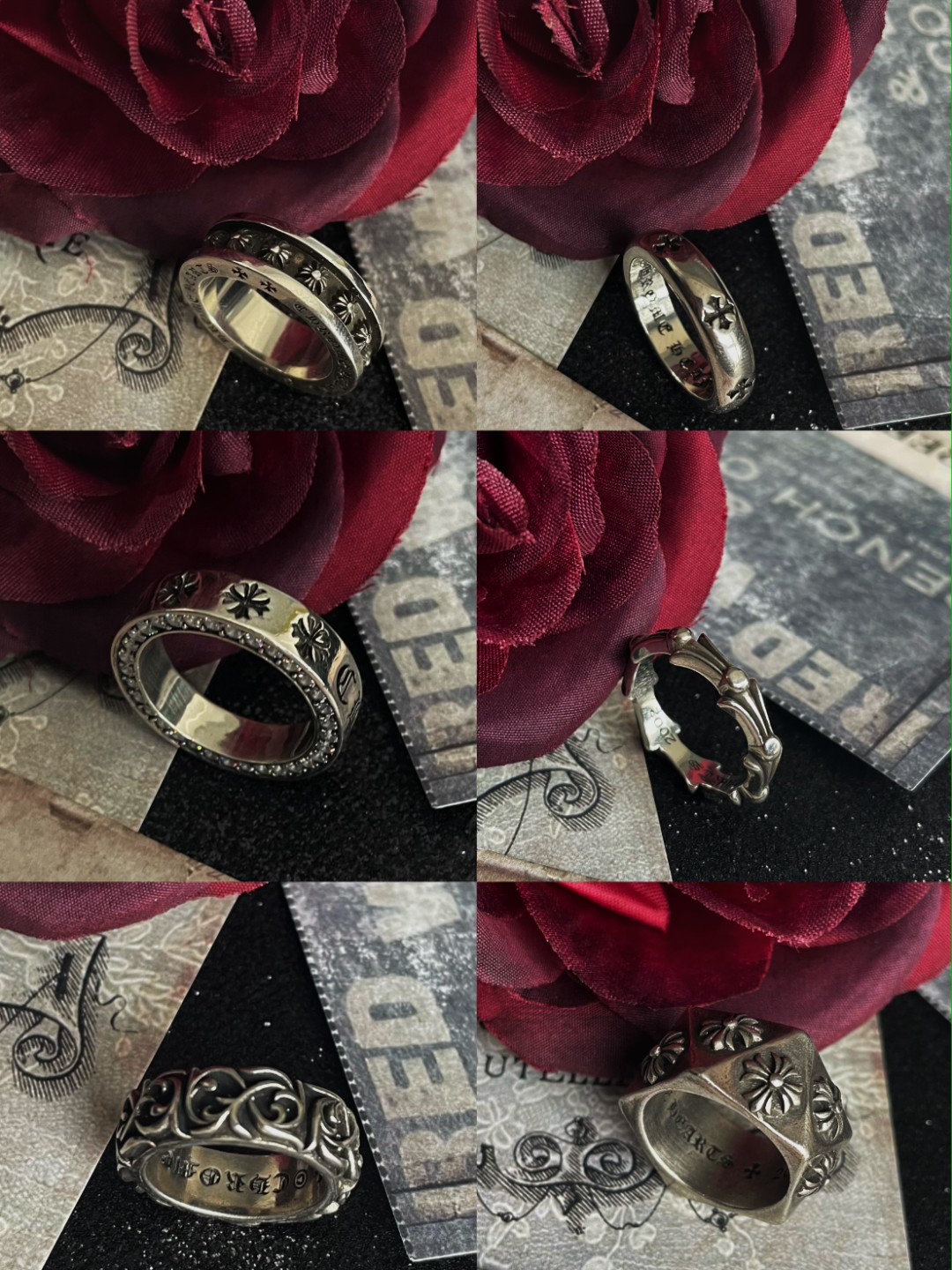 铜合金戒指 【达人戒指集合】男士个性戒指百搭复古做旧指环气质