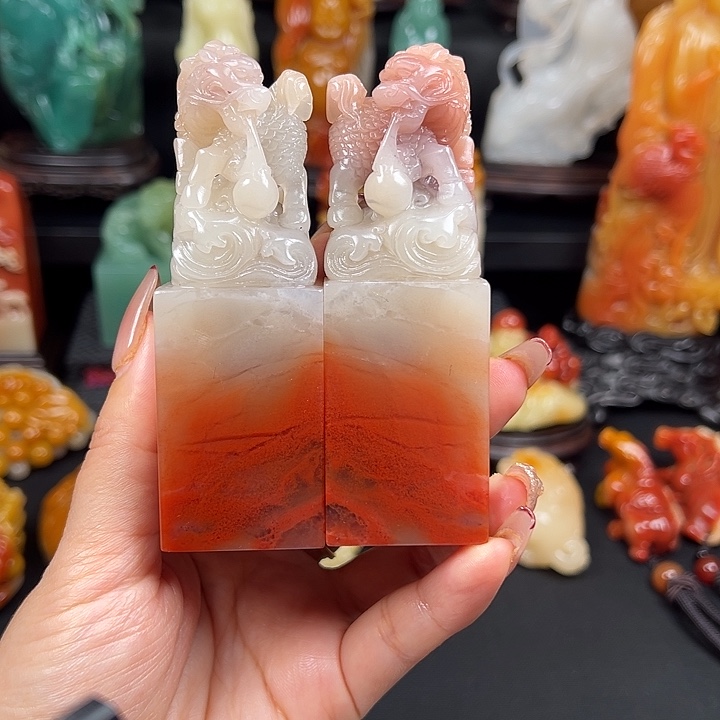 寿山石高山水冻石